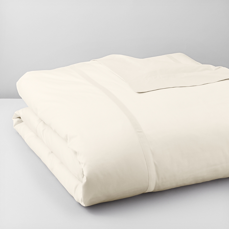 Matouk Nocturne 600 Thread Count Duvet Cover In Ivory