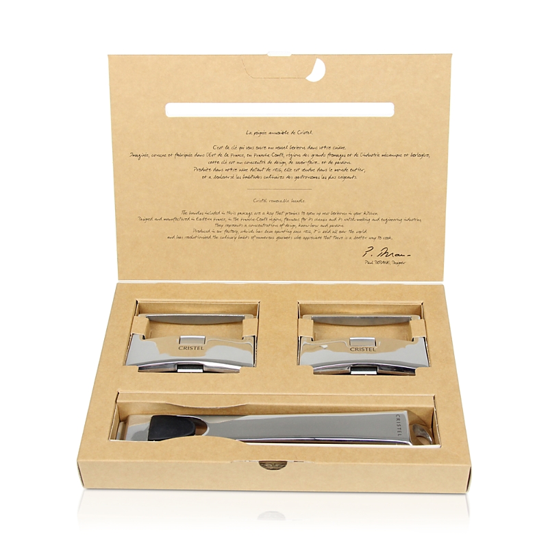Cristel Casteline Tech 3-piece Handle Set - Exclusive In Stainless Steel