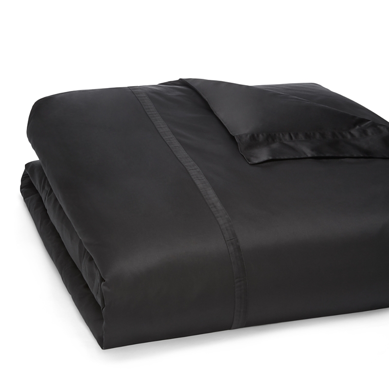Matouk Nocturne 600 Thread Count Duvet Cover In Black