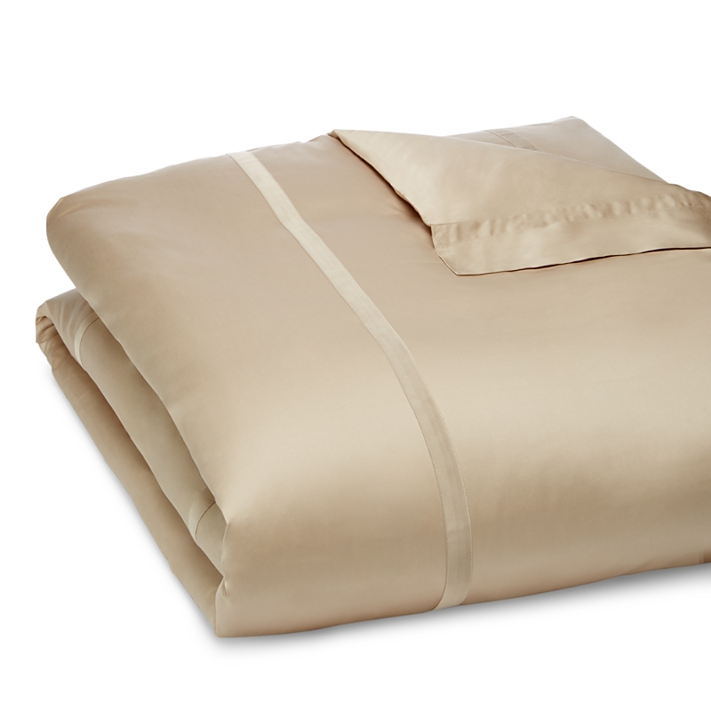 Matouk Nocturne 600 Thread Count Duvet Cover In Khaki
