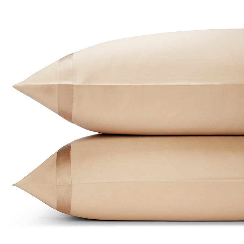 Matouk Nocturne 600 Thread Count Pillowcase In Khaki
