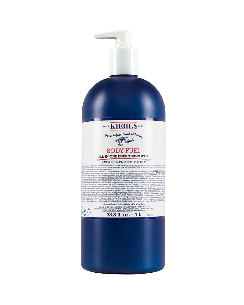 Kiehl's Since 1851 Body Fuel All-in-one Energizing Wash For Hair And Body, 33.8 Oz.