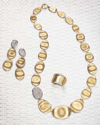 18K Yellow Gold Lunaria Diamond Ring