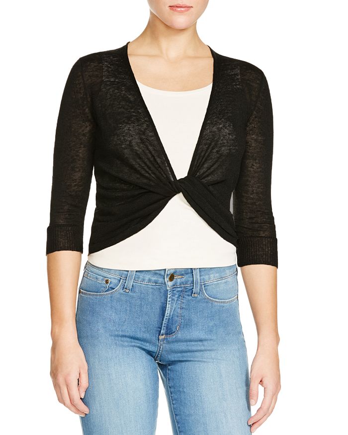 Nic And Zoe Nic+zoe Lightweight Four-way Cardigan In Black Onyx