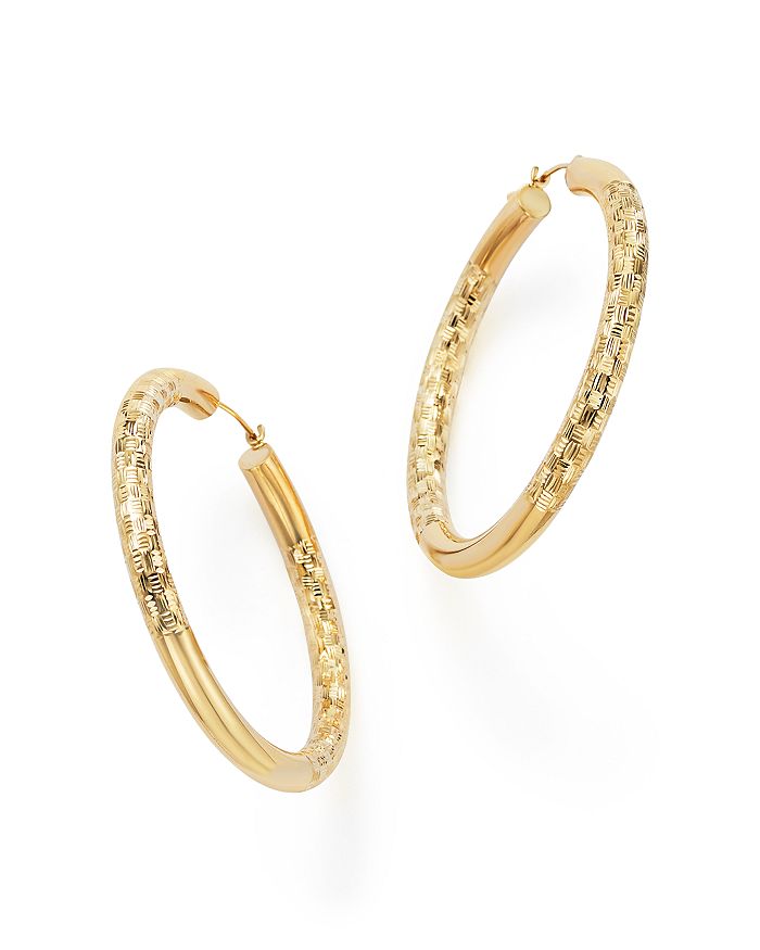 Bloomingdale's 14K Yellow Gold Round Hoop Earrings 100 Exclusive