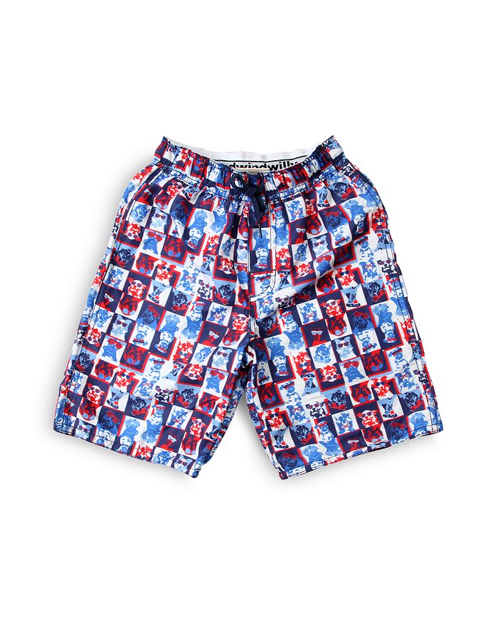 Dog print swim trunks store