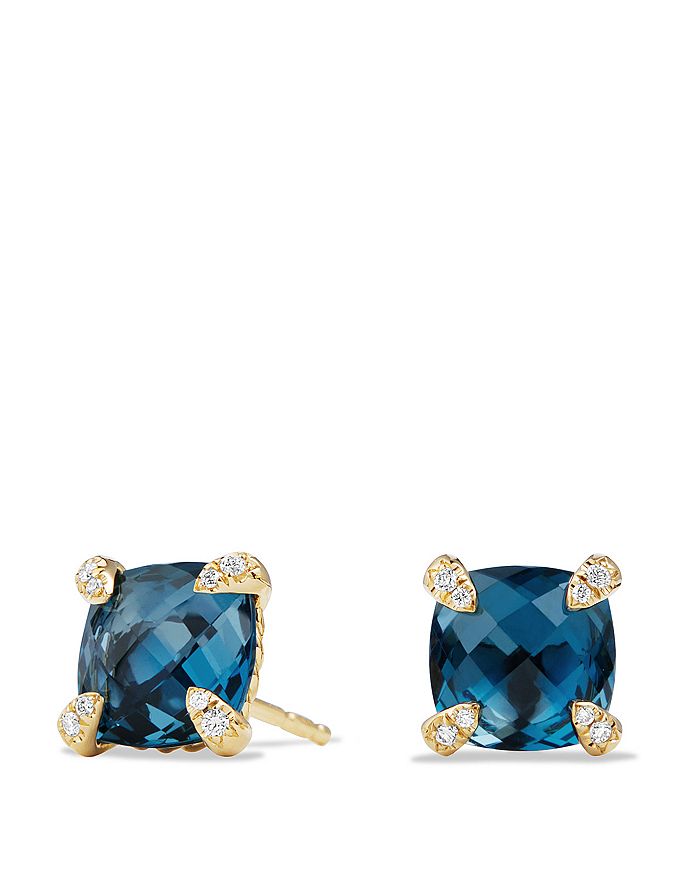 David yurman hampton blue topaz earrings best sale