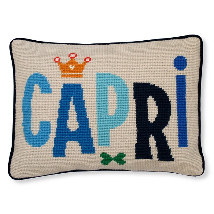 Jonathan Adler Jet Set Capri Decorative Pillow, 9" x 12" Bloomingdale's