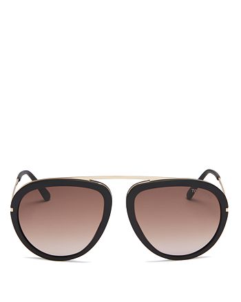 Tom Ford Women's Stacy Aviator Sunglasses, 57mm | Bloomingdale's