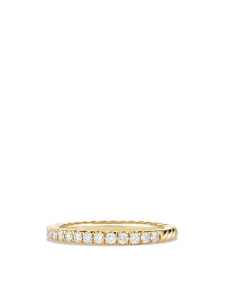 David Yurman - Cable Collectibles Ring with Diamonds in 18K Gold