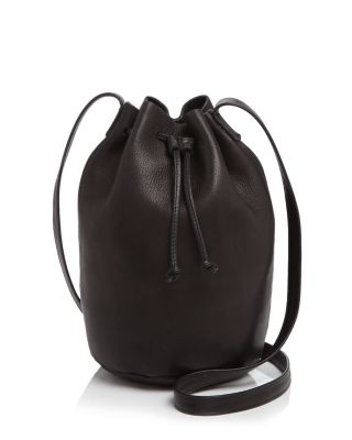 Black Fringe Leather Bucket Bag Crossbody Adjustable Strap Leather Bag  Handmade Women Drawstring Bag Handbag Purse Leather Bag For Gift Item