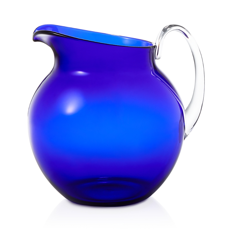 Mario Luca Giusti Palla Transparent Acrylic Pitcher, Blue In Blue