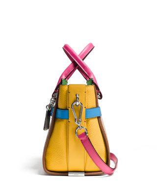 美品！COACH SOFT SWAGGER 27 IN COLORBLOCK Coach swagger 27 colorblock - Gem