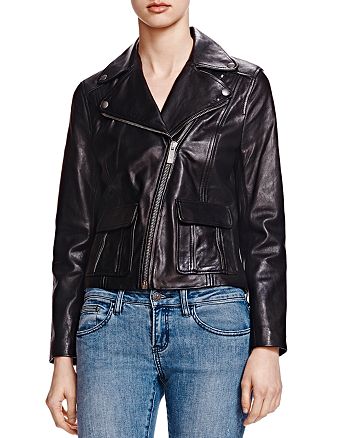 The Kooples Lambskin Leather Jacket | Bloomingdale's