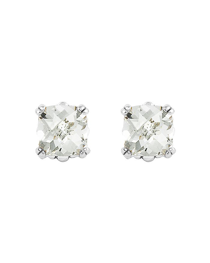 Shop Lagos Sterling Silver Caviar Color Prism White Topaz Stud Earrings