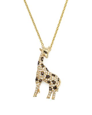 giraffe pendant necklace