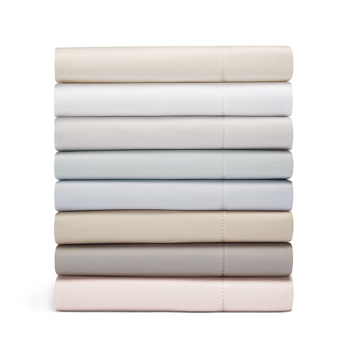 Shop Hudson Park Collection 680tc Flat Sateen Sheet, King - 100% Exclusive In Cloud