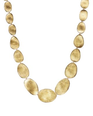 Marco Bicego 18K Yellow Gold Engraved Lunaria Necklace, 18
