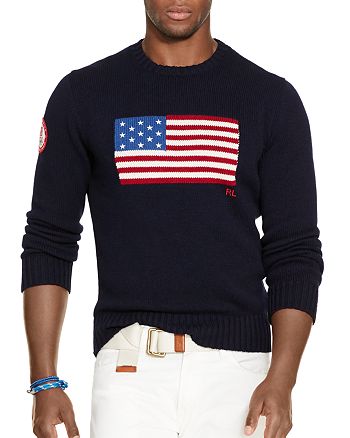 Polo Ralph Lauren Team USA Flag Cotton Sweater | Bloomingdale's