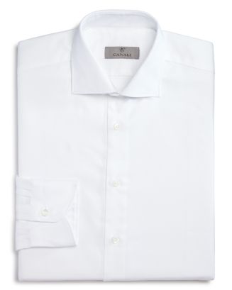 Canali Solid Regular Fit Dress Shirt | Bloomingdale's