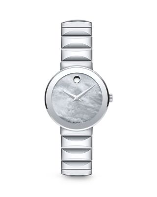 movado mother of pearl watch