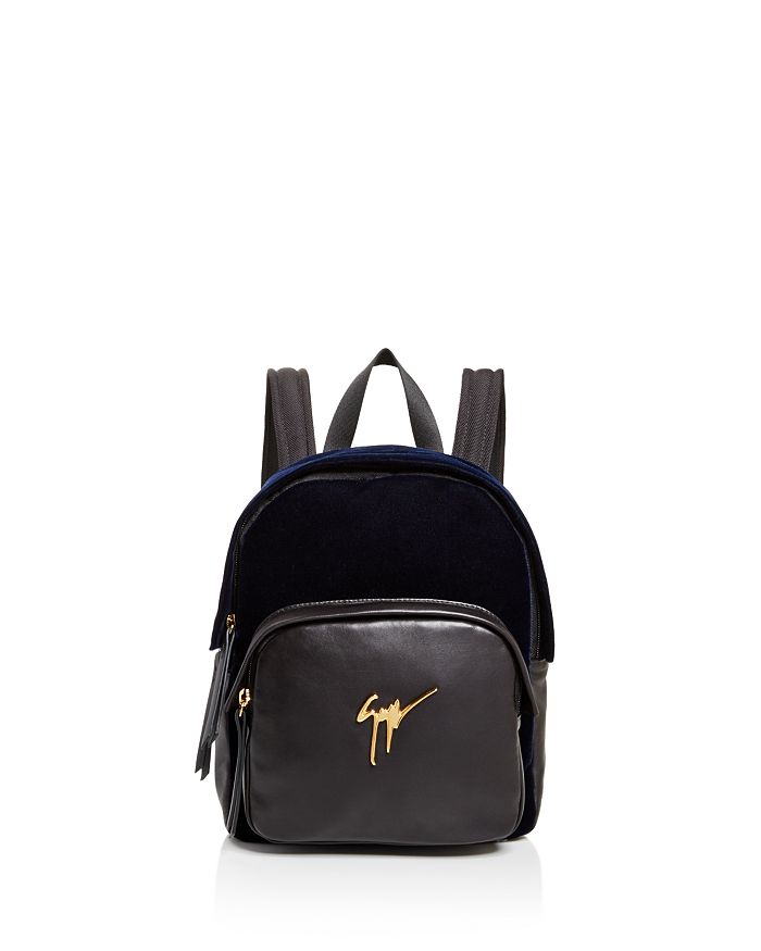 Giuseppe Zanotti Velvet Logo Backpack | Bloomingdale's