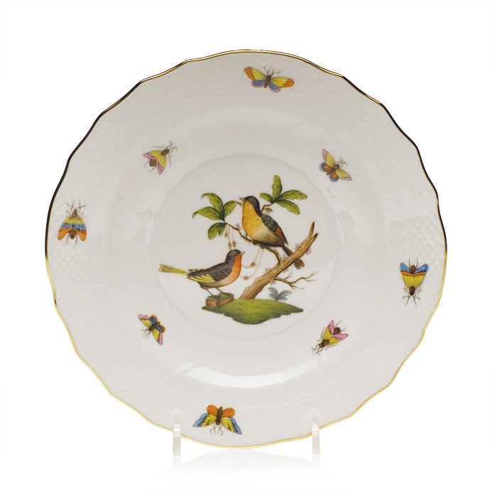 Shop Herend Rothschild Bird Salad Plate In Motif 01