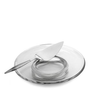 Nambé Braid Cake Plate with Server