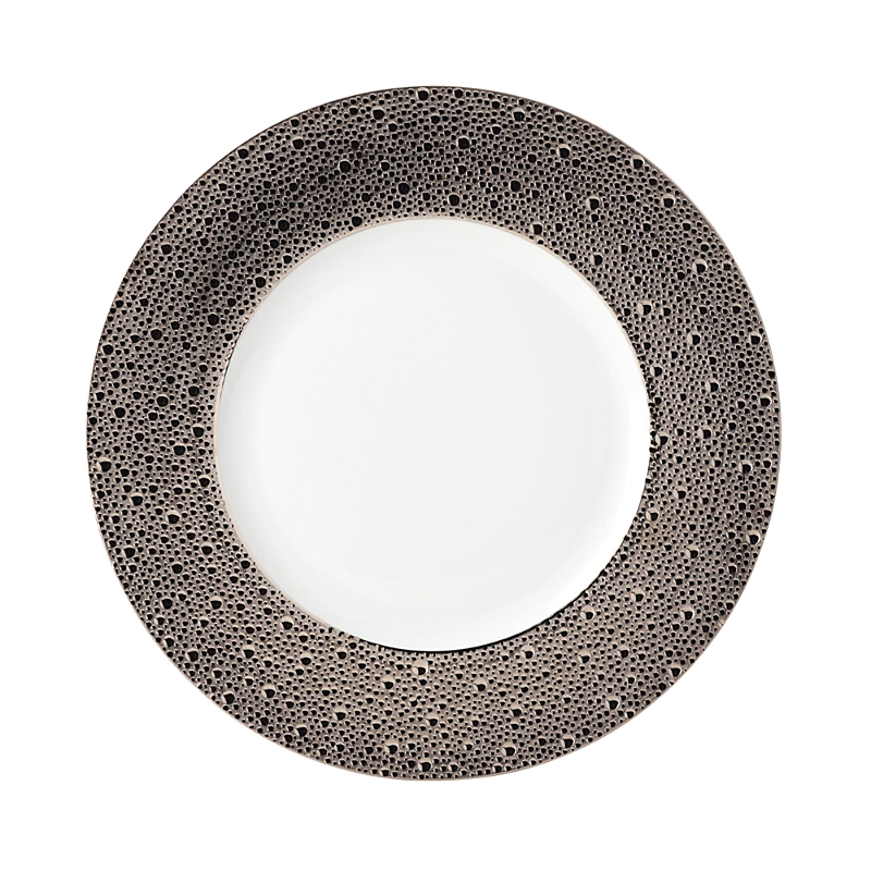 Bernardaud Ecume Platinum Service Plate In Platinum