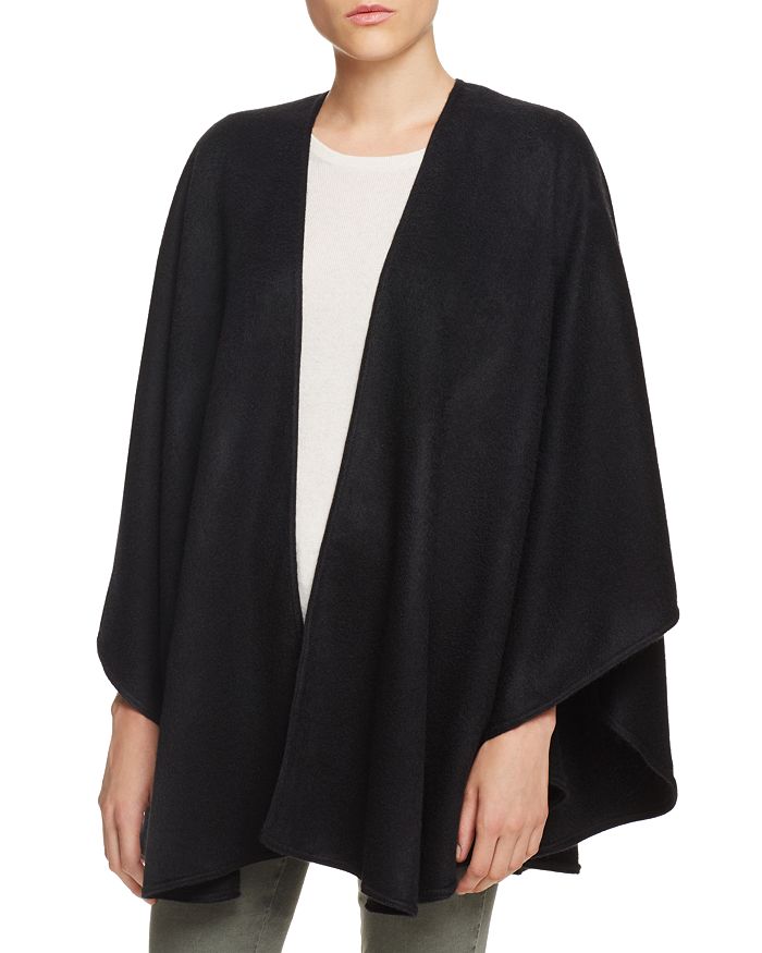 C By Bloomingdale's Cashmere Ruana - 100% Exclusive In Black