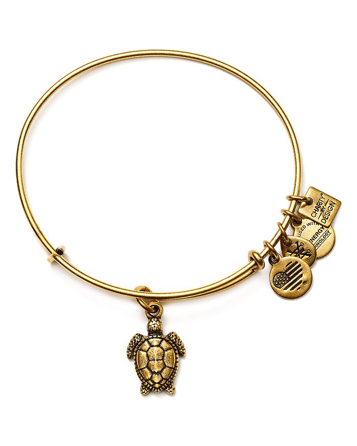 ALEX AND ANI ALEX AND ANI SEA TURTLE EXPANDABLE WIRE BANGLE, CHARITY BY DESIGN COLLECTION,CBD16STRG