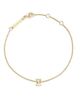 14K Yellow Gold Initial Bracelet