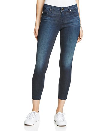 J Brand Mid Rise Skinny Crop Jeans in Dark Innovation | Bloomingdale's