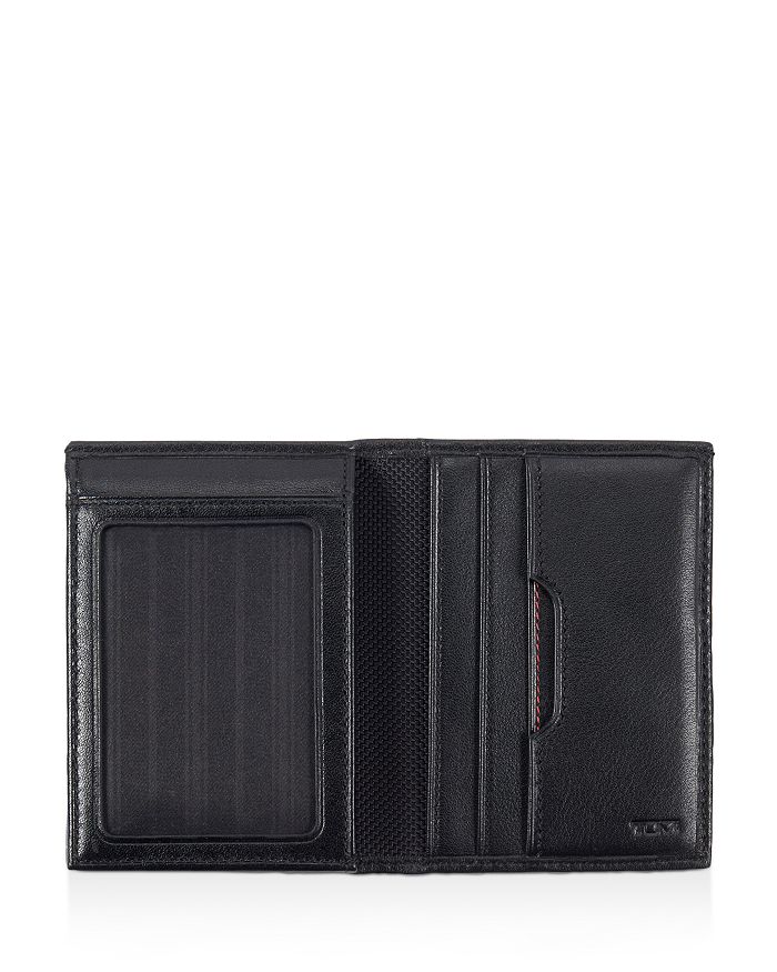Shop Tumi Delta Leather L-fold Id Id Wallet In Black