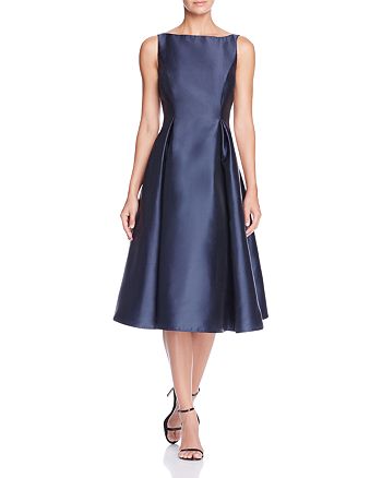 Adrianna Papell Sleeveless Tea-Length Dress | Bloomingdale's