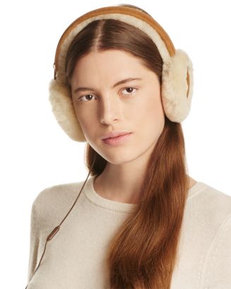 UGG® Classic Shearling Sheepskin Earmuffs with Wired Headphones