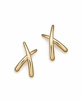 Bloomingdale's - 14K Yellow Gold Small X Stud Earrings - 100% Exclusive