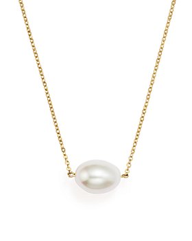 Bloomingdale's - Cultured Freshwater Pearl Pendant Necklace in 14K Yellow Gold, 17" - 100% Exclusive