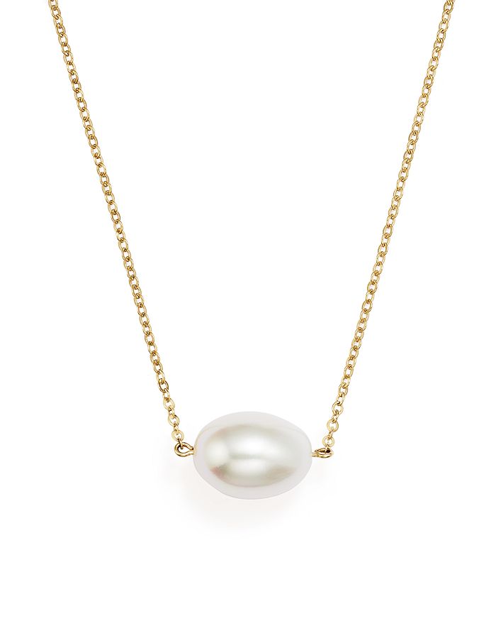 Bloomingdale's - Cultured Freshwater Pearl Pendant Necklace in 14K Yellow Gold, 17"&nbsp;- 100% Exclusive