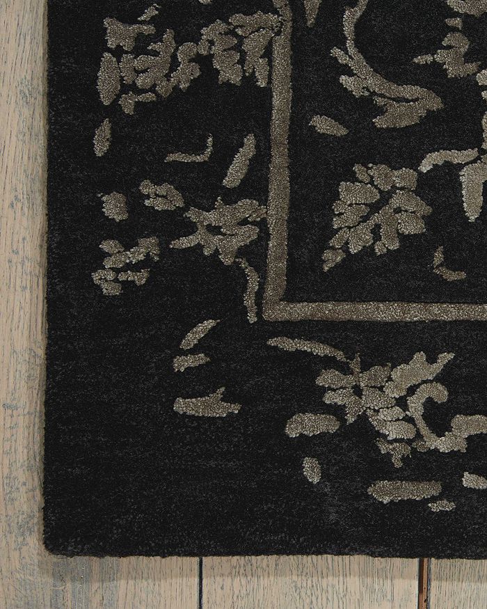 Nourison Opaline Rug - Midnight Silver, 8' X 10' In Midnight Silver