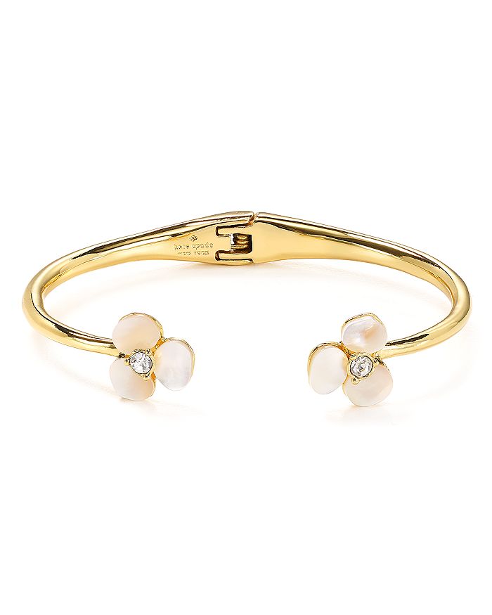 KATE SPADE KATE SPADE NEW YORK MOTHER-OF-PEARL FLORAL CUFF,WBRUB663