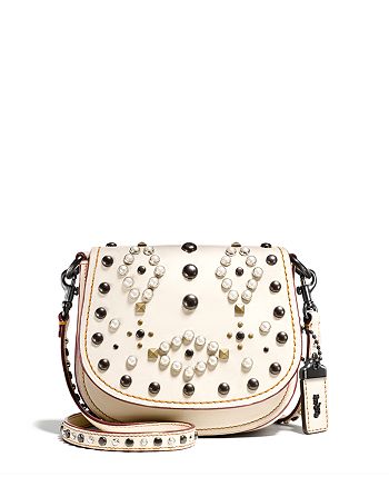 COACH Western Rivet Saddle Bag 17 | Bloomingdale's