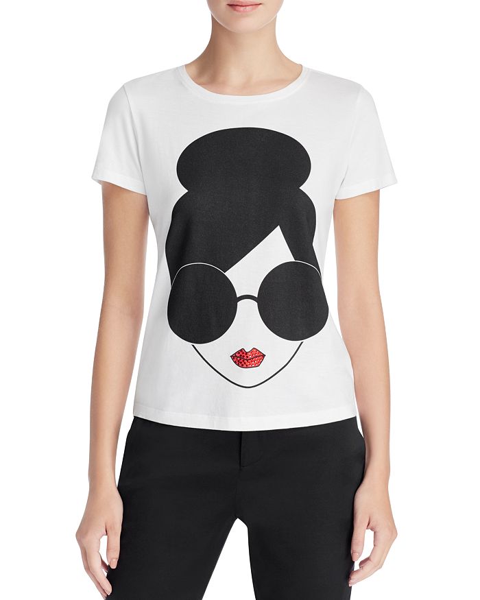 Alice and Olivia Alice + Olivia Large Stace Face Tee | Bloomingdale's