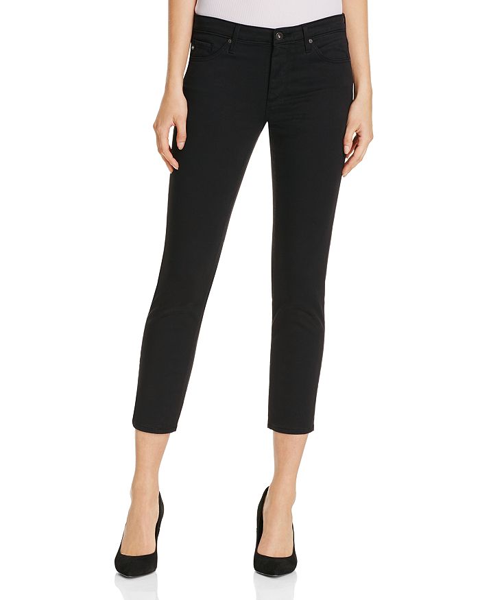 AG PRIMA CROP JEANS IN BLACK,LSS1557