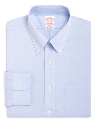 Brooks Brothers Solid Non-Iron Classic Fit Dress Shirt | Bloomingdale's