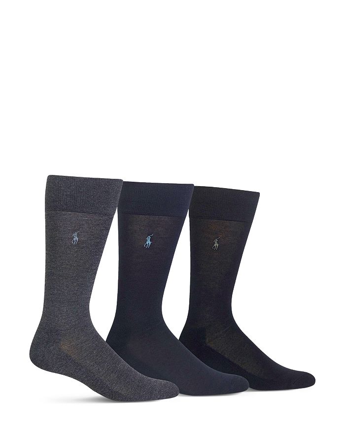 Polo Ralph Lauren Cushioned Crew Socks - Pack Of 3 In Assorted