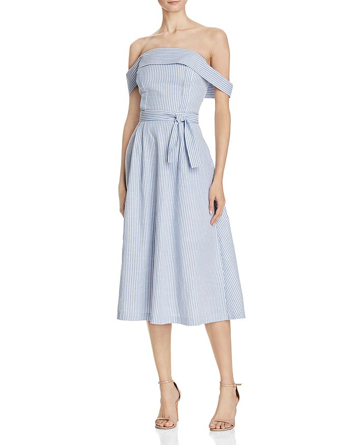 Joa striped dress hotsell