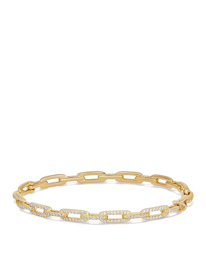 David Yurman Stax Chain Link Bracelet with Diamonds in 18K Gold ...
