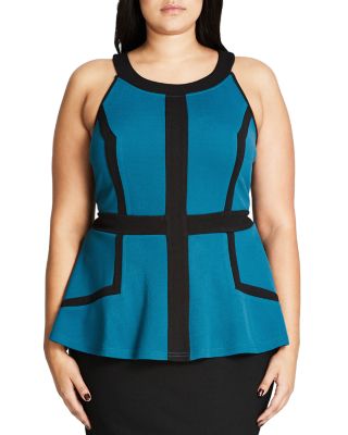city chic peplum top