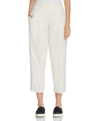 DKNY Pleat Front Crop Pants | Bloomingdale's